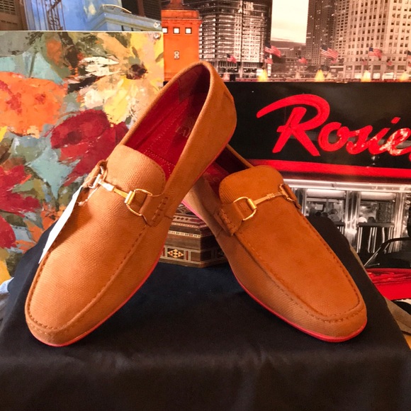 Tayno Other - Tan Loafers with Red Soles